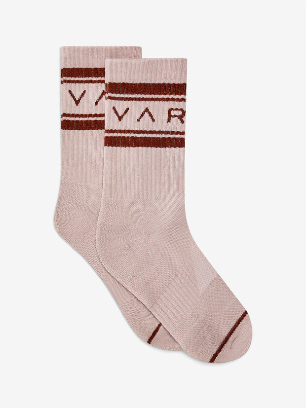 Varley Astley Active Sock Cement/ Snow White