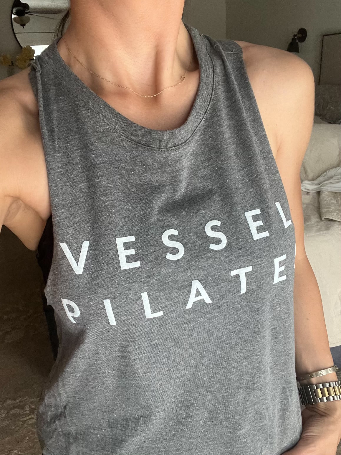 Vessel Racerback Cropped Tank