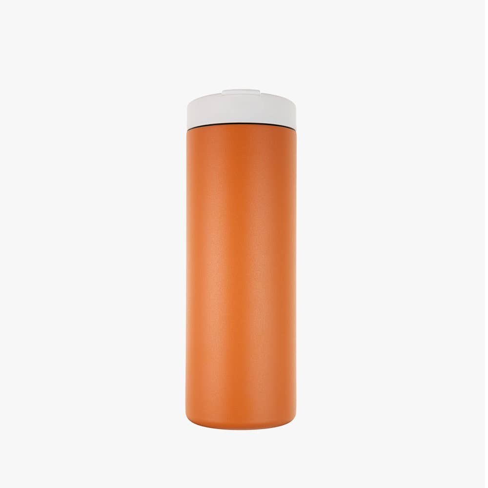 Custom Logo Skinny Tumbler with Flip Lid | 16oz Insulated