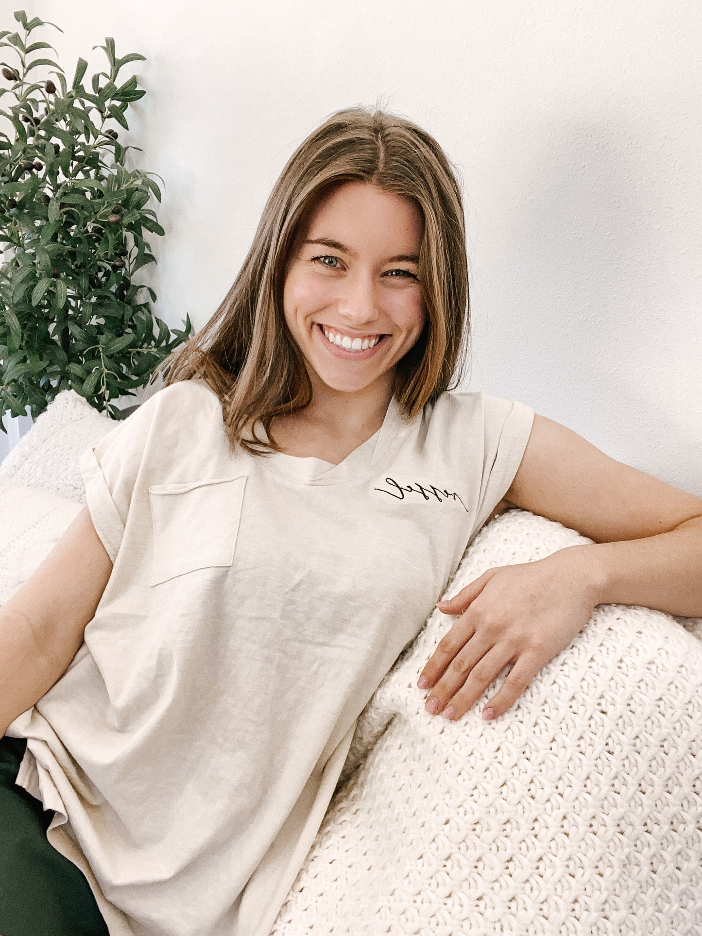 Vessel V-neck Embroidered Aerie Shirts