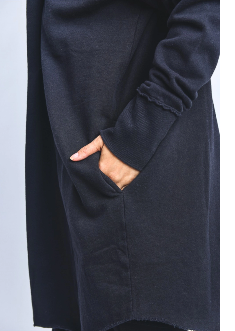 Vessel Open Front Longline Hoodie Cardigan