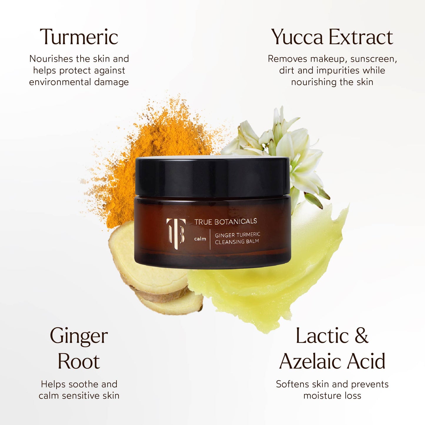 True Botanicals Ginger Turmeric Makeup Removing Cleansing Balm