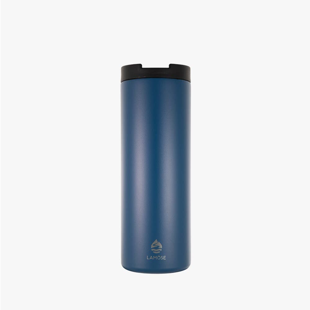 Custom Logo Skinny Tumbler with Flip Lid | 16oz Insulated