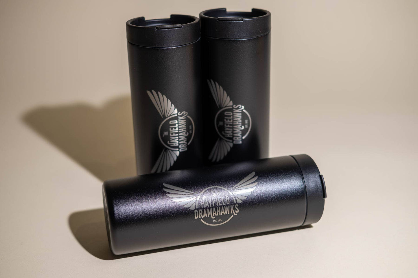 Custom Logo Skinny Tumbler with Flip Lid | 16oz Insulated