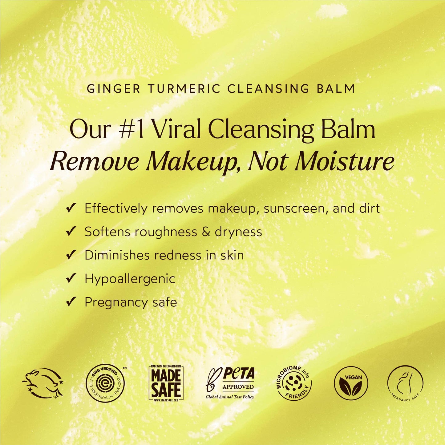 True Botanicals Ginger Turmeric Makeup Removing Cleansing Balm