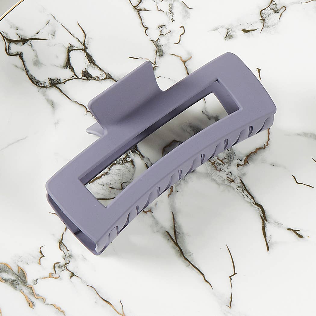 Solid Rectangular Grander Hair Claw Clip