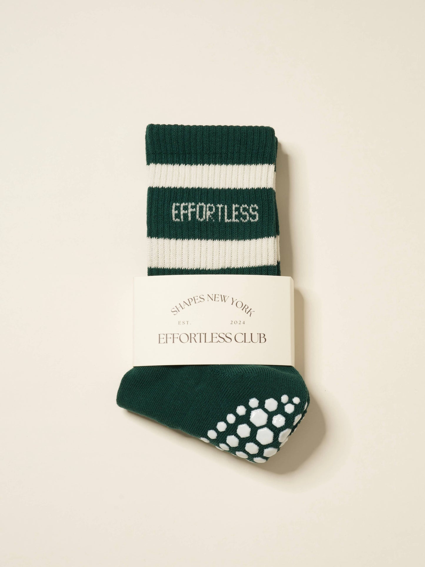 😌 Effortless Club Signature Grip Sock, Pilates Socks