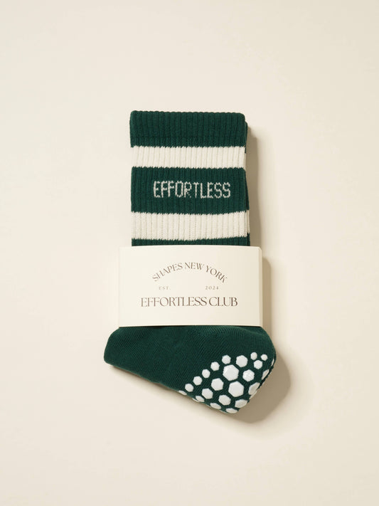 😌 Effortless Club Signature Grip Sock, Pilates Socks