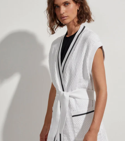 Natoma Longline Cardigan White