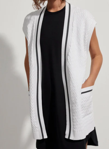 Natoma Longline Cardigan White