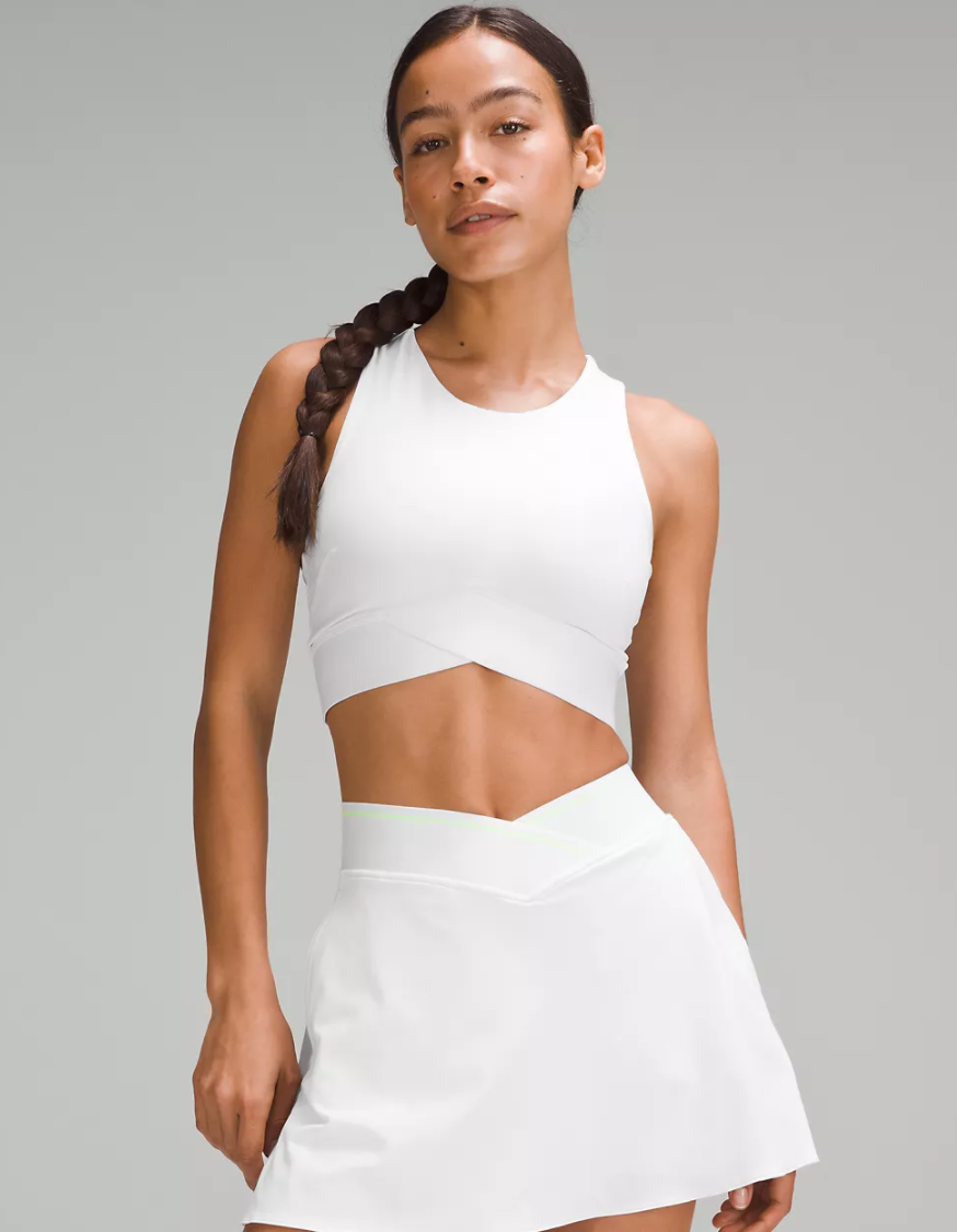 V-Waist Cropped Tennis Tank