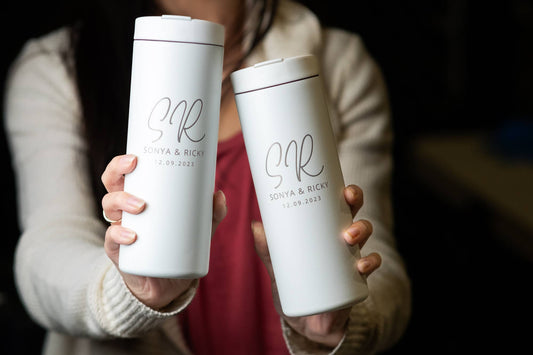Custom Logo Skinny Tumbler with Flip Lid | 16oz Insulated