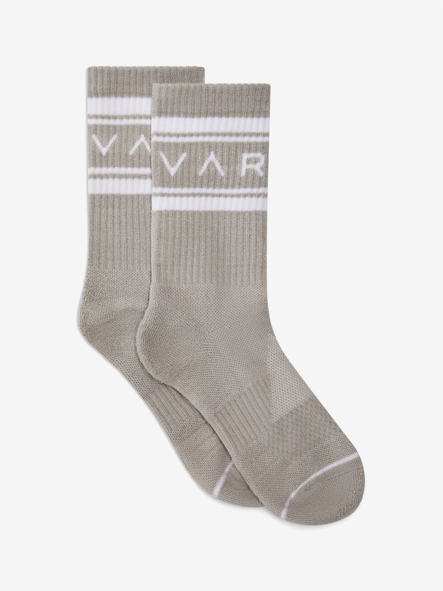 Varley Astley Active Sock Cement/ Snow White