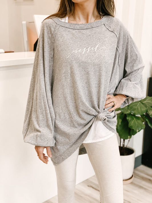 Free People She's Everything Long Sleeve Solid - Vessel Branded