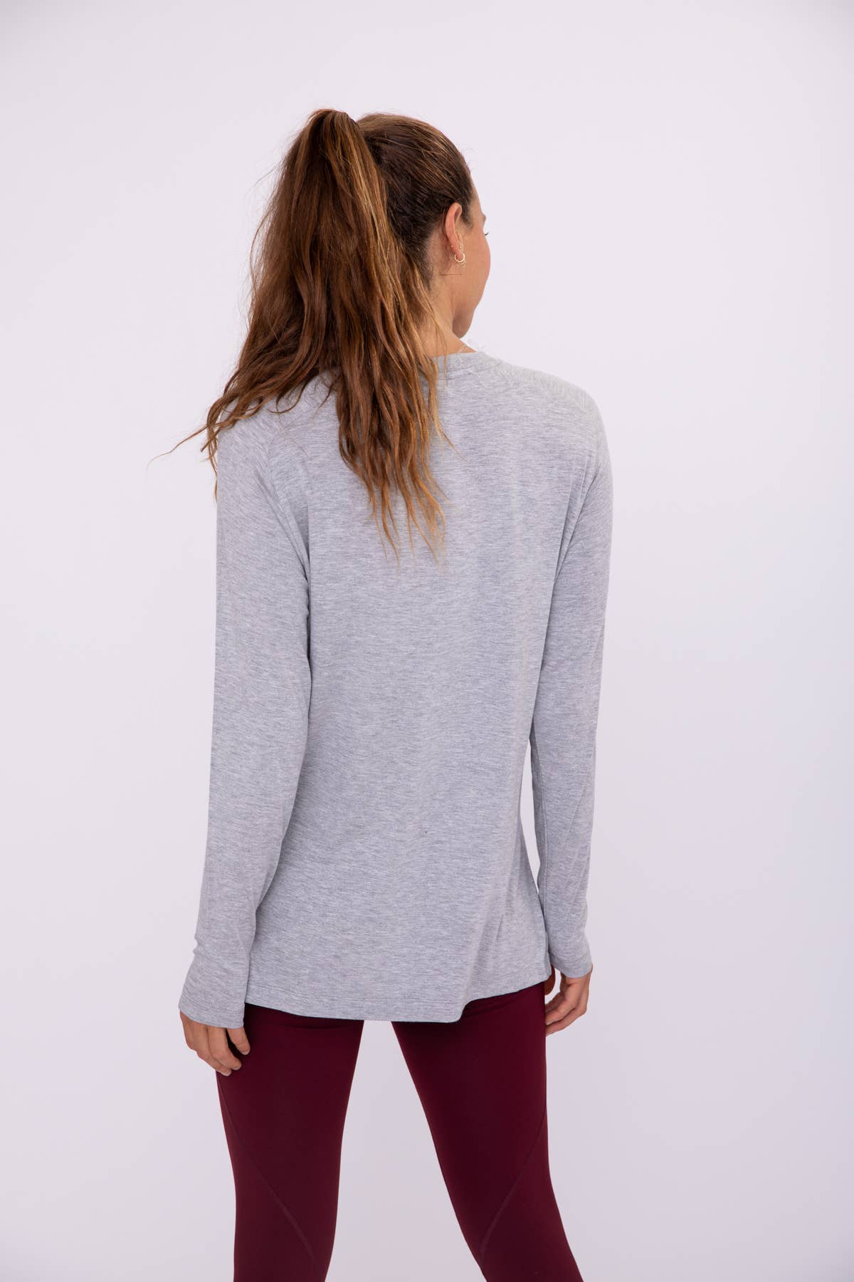 Vessel Long Sleeve Raglan Detail Top - mono b