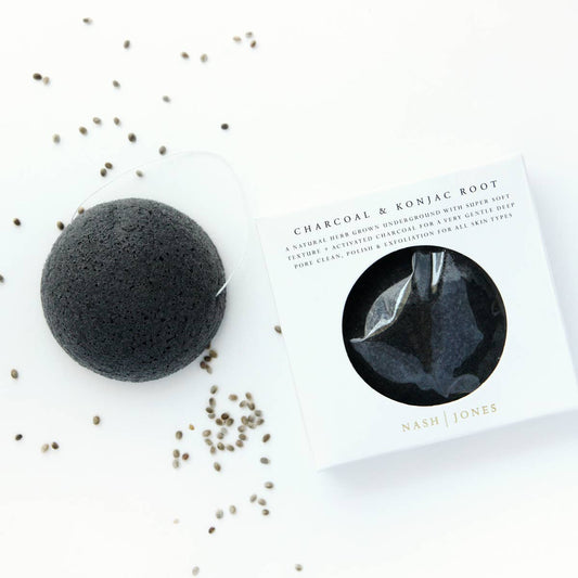 Nash and Jones Konjac Charcoal Face Sponge