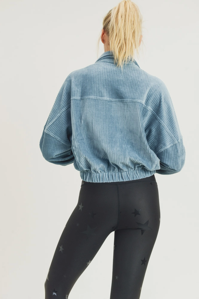 Mono B Cropped Corduroy Jacket