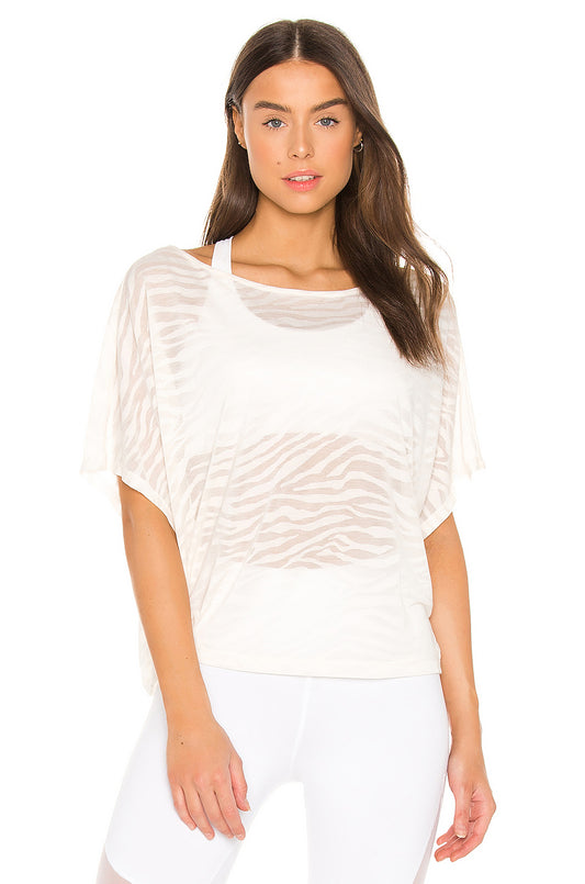 Varley Almo Tee - Vanilla Sheer