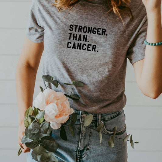 Stronger Than Cancer - Breast Cancer Awareness Tee